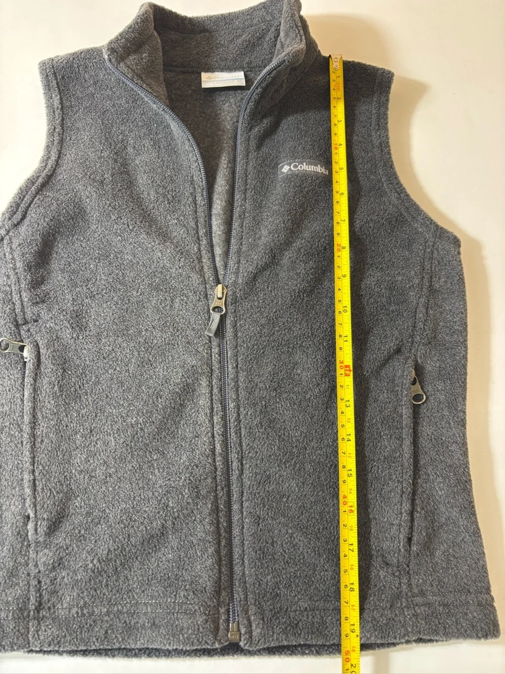 Columbia Youth Steens Mtn Fleece Vest Lightweight Unisex Back-to-School Gray 8